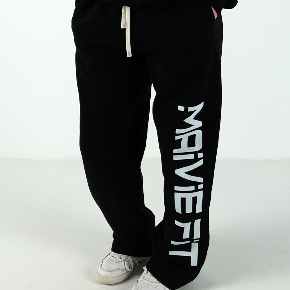 Maivie Fit Trackies in Deep Black