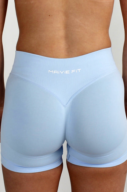 Maivei Fit Signature Scrunch Shorts in Mavi Blue