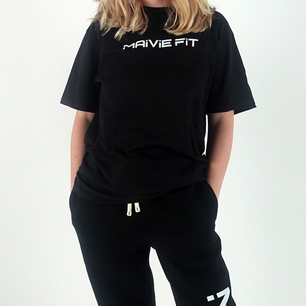 Maivie Fit Tee in Deep Black